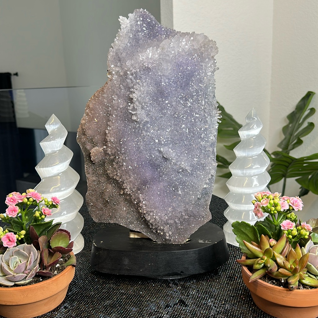 Blue Flower Amethyst Statement Piece Bfa66